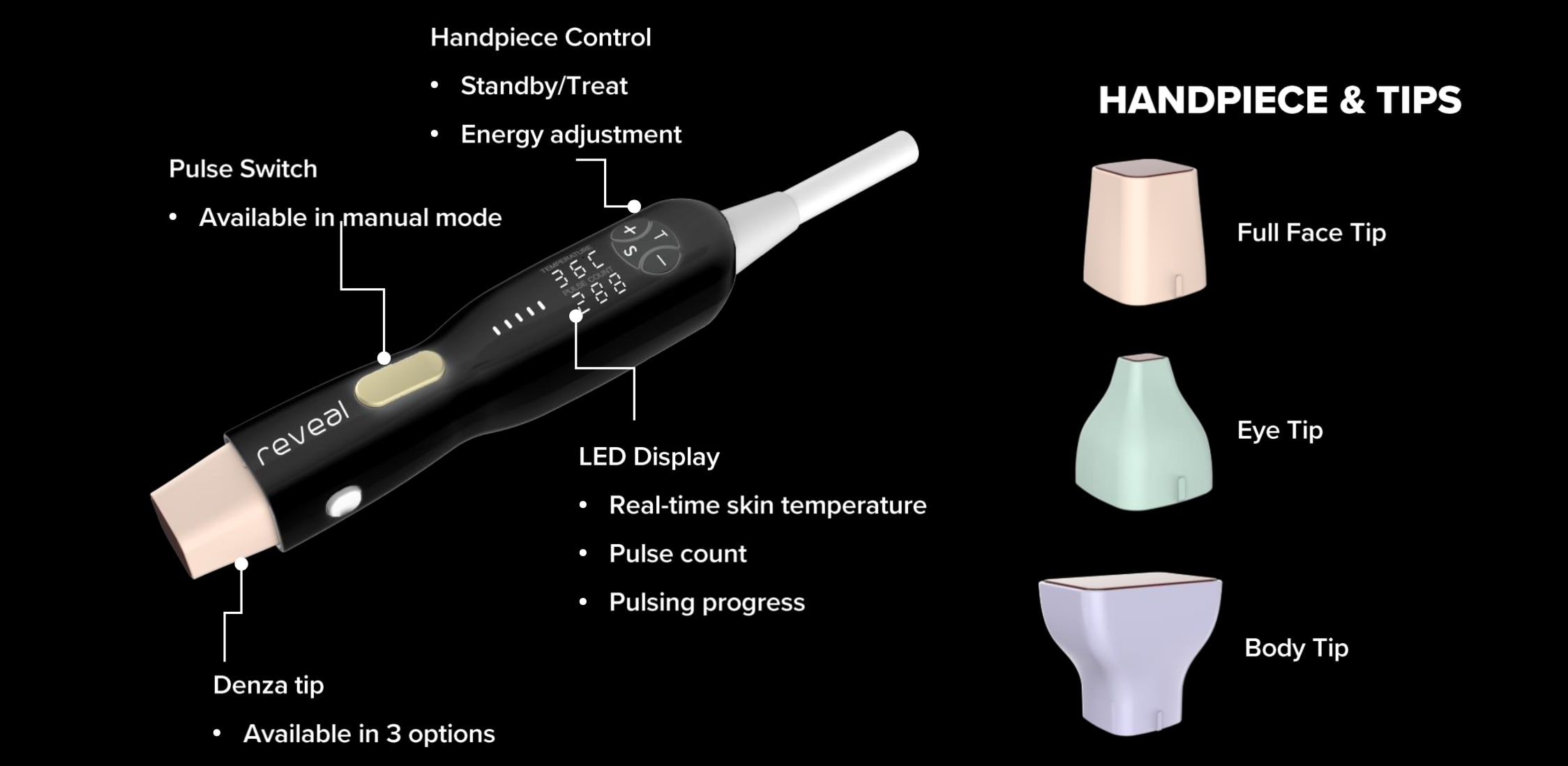 Denza handpiece